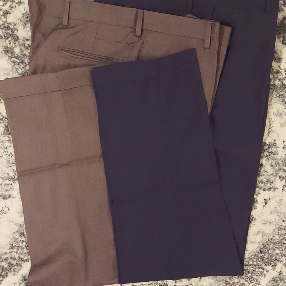 2 pairs Jos A Bank Trousers